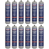 Sealey Disposable Argon Gas Cylinder 100g - Box of 12 MIG/ARG/100/12