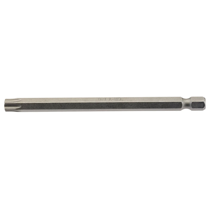 Draper TX-STAR® Insert Bit, 1/4" Hex, 100mm Long, T40 (Pack of 1) - 100TX/1/B