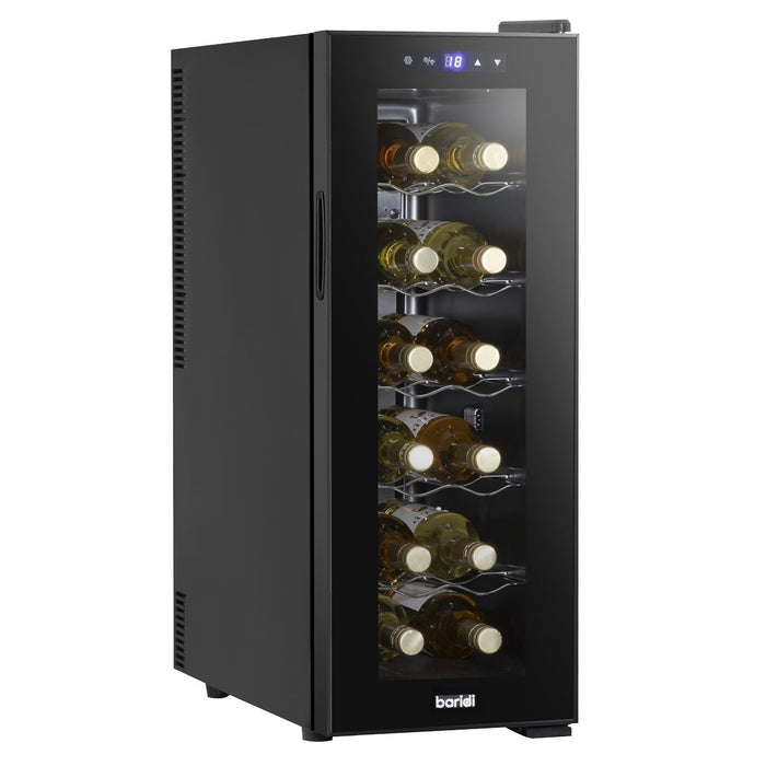 Baridi 12 Bottle Wine Fridge & Cooler - Black DH73