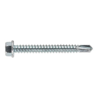 Sealey Self Drilling Screw 5.5 x 50mm Hex Head Zinc Pack of 100 SDHX5550