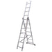 Sealey Extension Combination Ladder 3 x 7 Aluminium - BS EN 131 ACL307 Sealey - Town Tools 