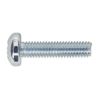 Sealey Machine Screw M6 x 25mm Pan Head Pozi Zinc Pack of 50 MSP625