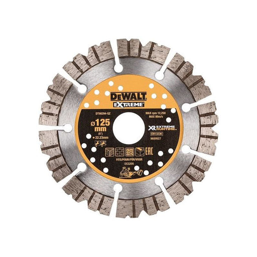 Dewalt Power Tools DT90294 Extreme Diamond Cutting Blade 125 x 22.23mm DeWALT Power Tools - Town Tools