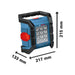 Bosch GLI 18V-1200 C Cordless Mini Jobsite Light 18V Bare Unit Bosch - Town Tools