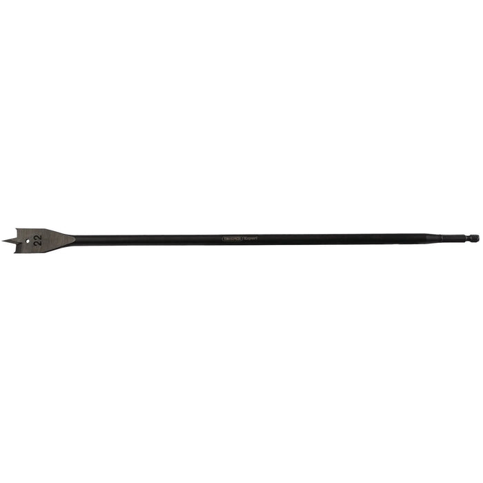 Draper Expert Extra Long Flat Wood Bit, 22 x 405mm - FB102XL