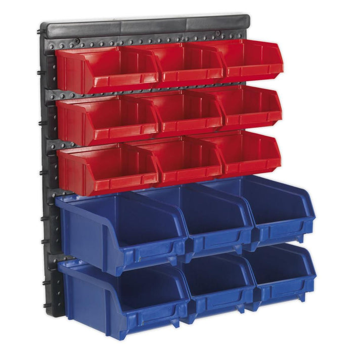 Sealey Bin Storage System Wall Mounting 15 Bins TPS1569WM Sealey - Town Tools 