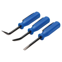 Draper Mini Pry Bar Set, 125mm, Blue (3 Piece)