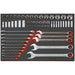 Teng Tools Socket & Combination Spanner Set AF FOAM4X4 62 Pieces Teng Tools - Town Tools 