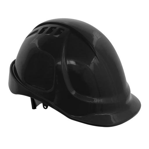 Sealey Safety Helmet Vented (Black) 502BLK Worksafe - Town Tools 