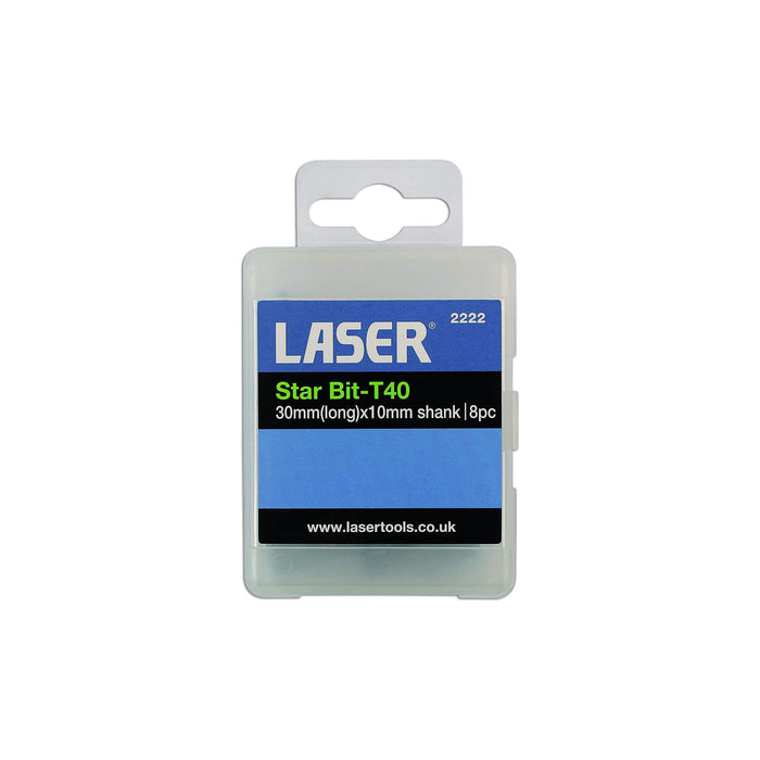 Laser Star Bits T40 8pc 2222 Laser - Town Tools 