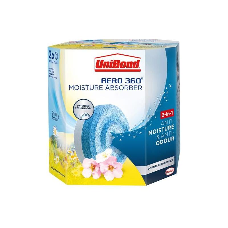 Unibond AERO 360º Moisture Absorber Wildflower Meadow Refills (Pack 2) UniBond - Town Tools