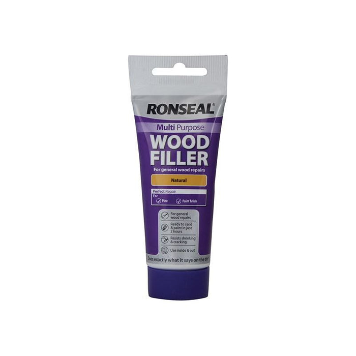 Ronseal Multipurpose Wood Filler Tube Natural 100g Ronseal - Town Tools