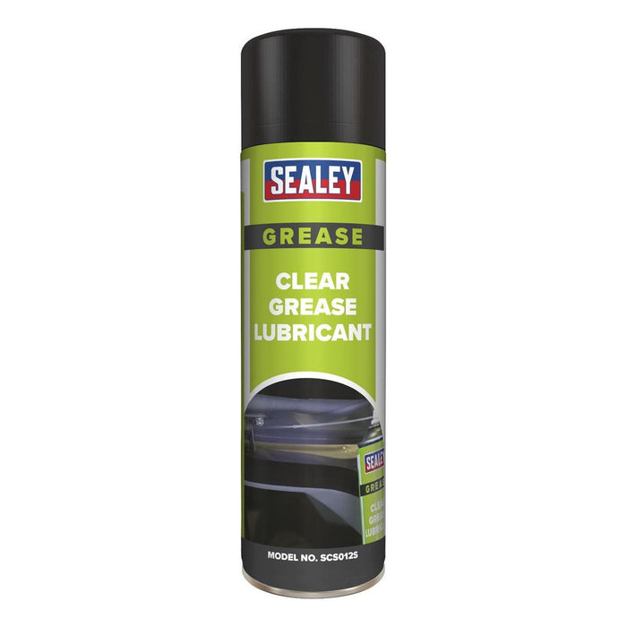 Sealey Clear Grease Lubricant 500ml Pack of 6 SCS012