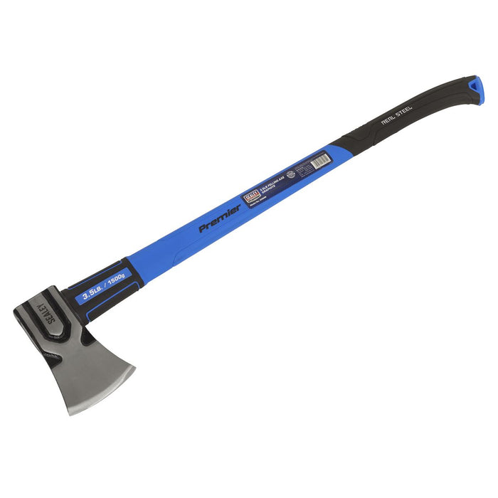 Sealey Premier Premier Felling Axe with Fibreglass Shaft 3.5lb AXG99 Sealey Premier - Town Tools 