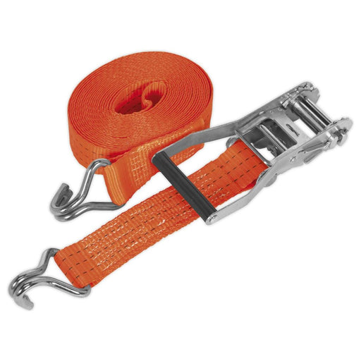 Sealey Ratchet Tie Down 50mm x 8m Polyester Webbing 3000kg Breaking Strength Sealey - Town Tools 