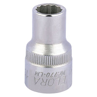 Draper Elora Bi-Hexagon Socket, 1/2" Sq. Dr., 11mm 24567