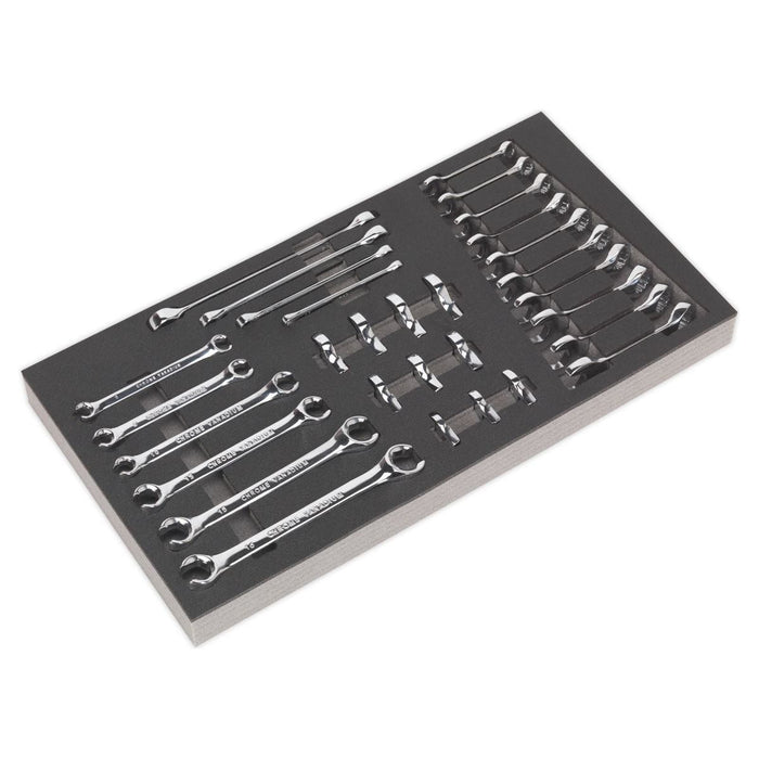 Sealey Tool Tray with Specialised Spanner Set 30pc Metric S01125 Sealey - Town Tools 