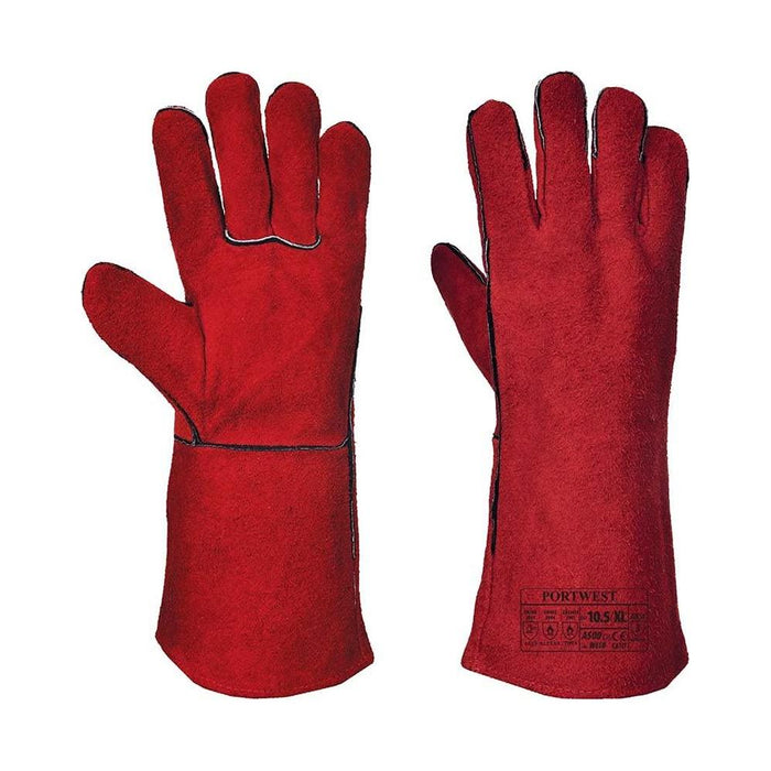 Portwest Welders Gauntlet - Red - X Large