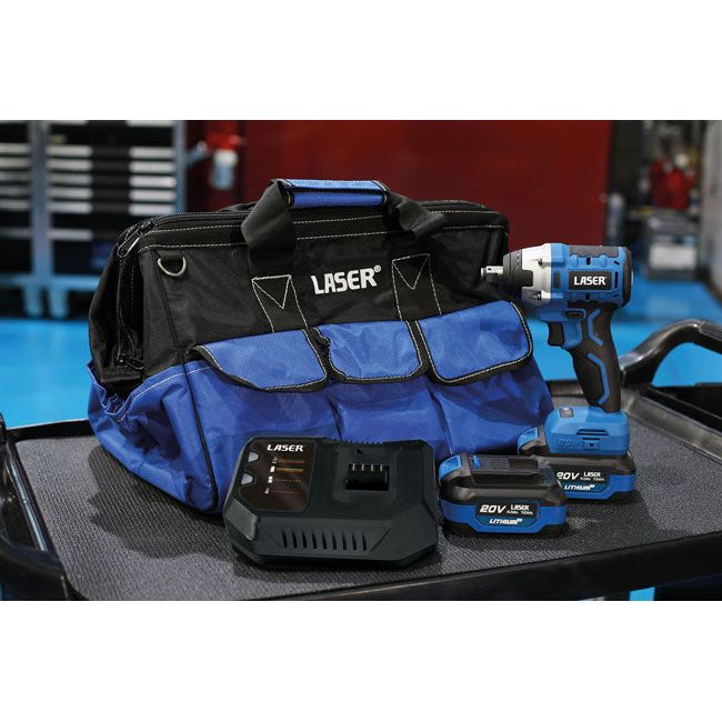 Laser Cordless Impact Wrench 1/2"D 20V Kit 68013 Laser - Town Tools 