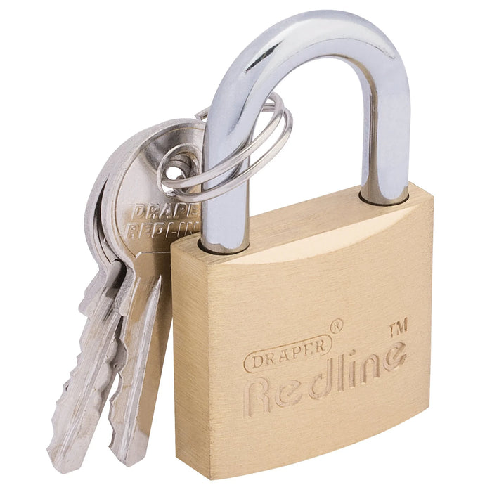 Draper Redline® Brass Cylinder padlock 20-40mm