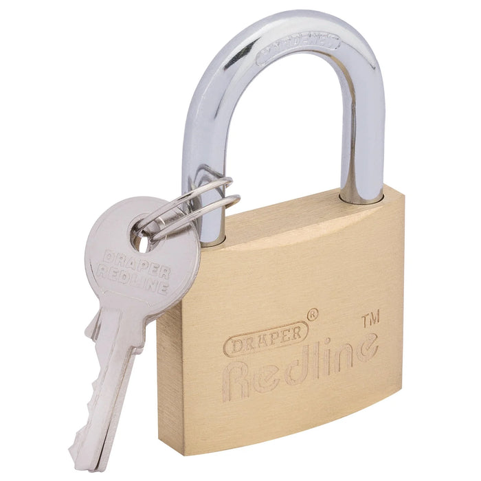 Draper Redline® Brass Cylinder padlock 20-40mm