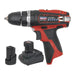 Sealey SV12 Series 10mm Cordless Combi Drill Kit 12V 1.5Ah - 2 Batteries Sealey - Town Tools 