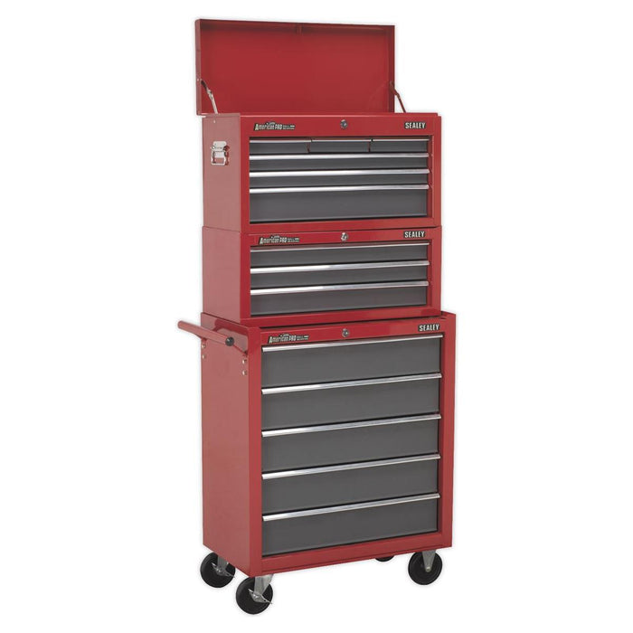 Sealey Rollcab 5 Drawer with Ball-Bearing Slides Red/Grey AP22505BB Sealey - Town Tools 