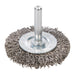 Silverline Rotary Stainless Steel Wire Wheel Brush 50mm Silverline - Town Tools 