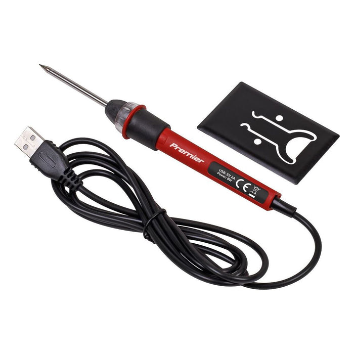 Sealey USB Soldering Iron 8W SDL12 Sealey - Town Tools 