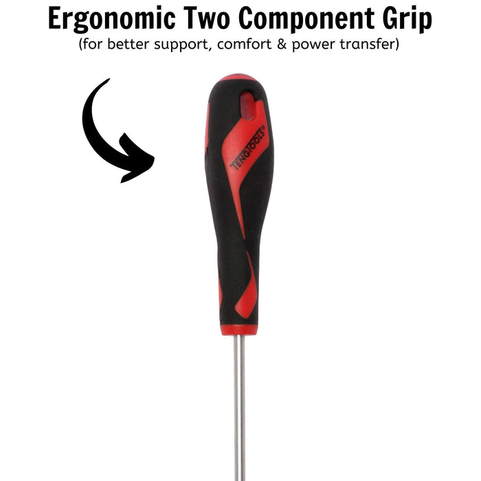 Teng Tools Flat Screwdriver 1.0 x 5.5 x 200mm M Teng Tools - Town Tools 