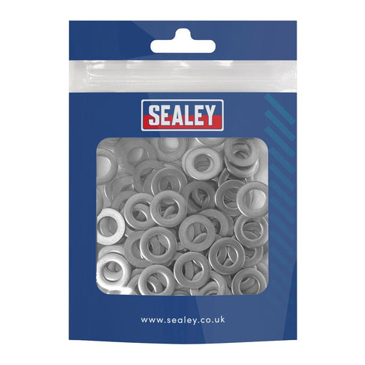 Sealey Flat Washer Stainless Steel M8, DIN 125 - Pack of 100 SSW8 Sealey - Town Tools 
