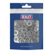 Sealey Flat Washer Stainless Steel M8, DIN 125 - Pack of 100 SSW8 Sealey - Town Tools 