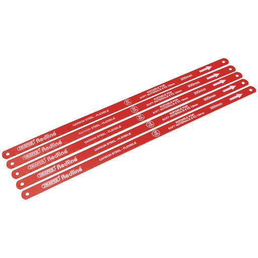 Draper Redline® Hacksaw Blades, 300mm (Pack of 5) - RL-HSB