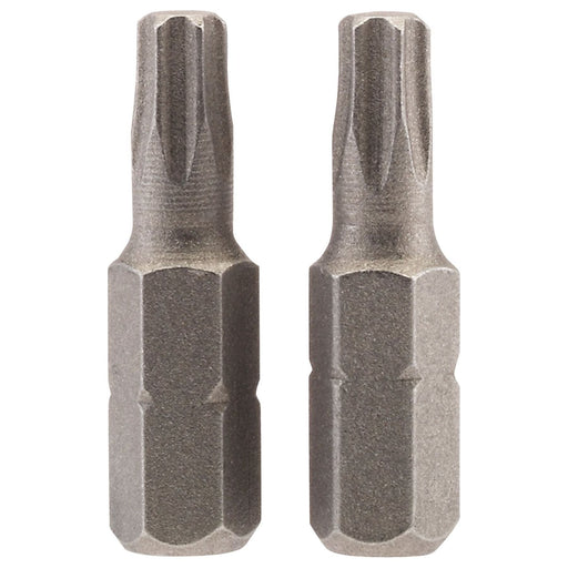 Draper TX-STAR Insert Bit, 1/4" Hex, 25mm Long, T25 (Pack of 2) Draper - Town Tools 