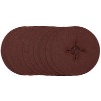 Draper Fibre Sanding Discs, , 60 Grit, (Pack of 10) 115-125mm