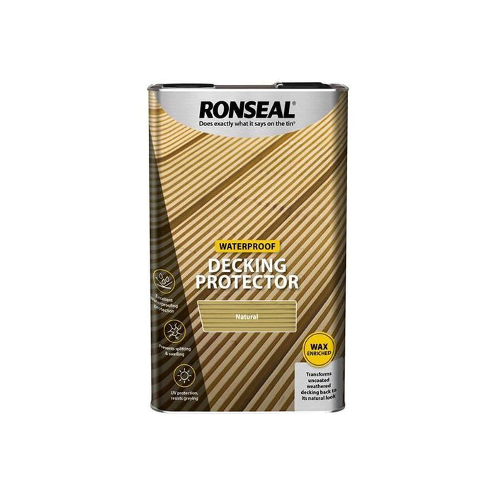 Ronseal Decking Protector Natural 5 litre Ronseal - Town Tools