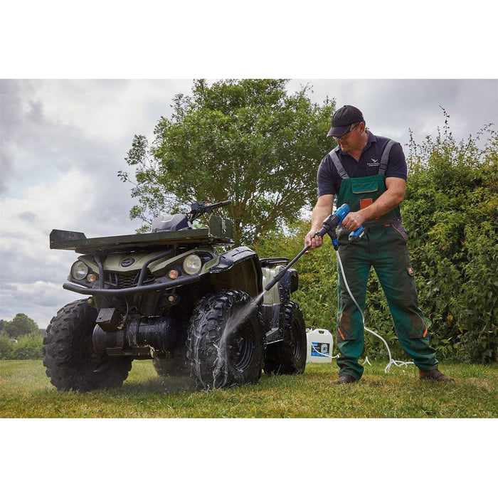 Draper D20 20V Cordless Pressure Washer Kit, 1 x 2.0Ah Battery, 1 x Fast Charger Draper - Town Tools