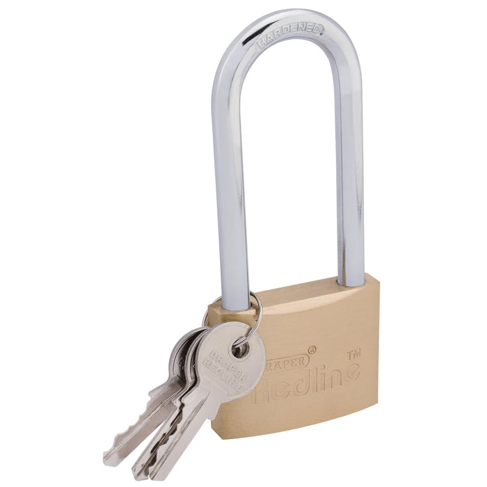 Draper Redline® Padlock, Long shackle 40-50mm