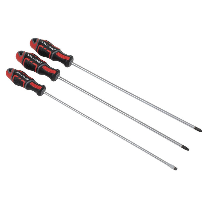 Sealey Premier Premier GripMAX Extra-Long Screwdriver Set 3pc AK4372 Sealey Premier - Town Tools 