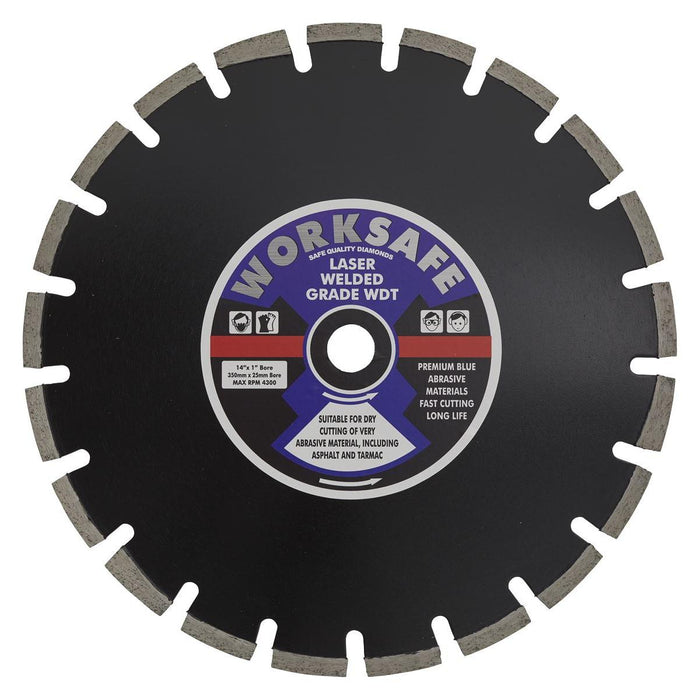 Sealey Asphalt/Tarmac Diamond Blade350 x 25mm WDT350