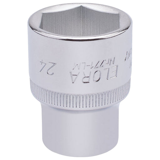 Draper Elora Hexagon Socket, 1/2" Sq. Dr., 24mm 15313 Draper - Town Tools 