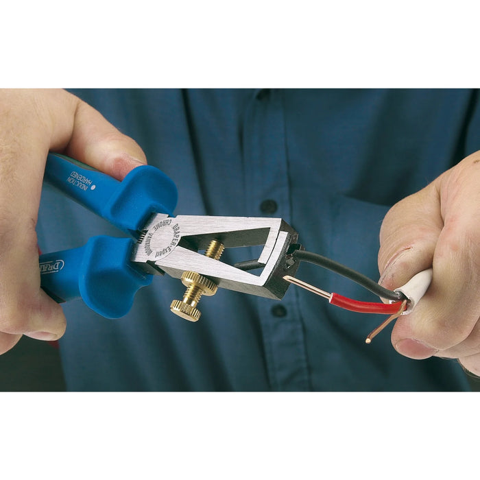 Draper Expert Heavy Duty Soft Grip Wire Stripping Pliers, 150mm - 79BSUN