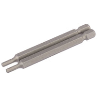 Draper Hexagonal Insert Bit, 3mm, 1/4" Hex, 75mm Long (Pack of 2) 64320