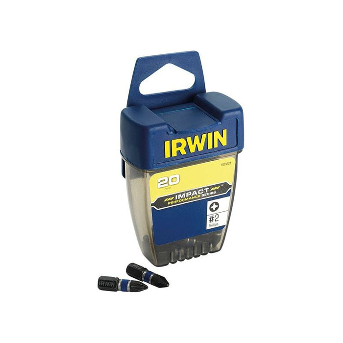 Irwin® Impact Screwdriver Bits Phillips PH2 25mm (Pack 20) IRWIN® - Town Tools