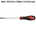 Teng Tools Flat Screwdriver 1.2 x 8.0 x 150mm XL Hex Shaft Teng Tools - Town Tools 