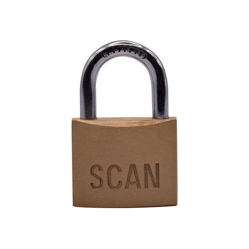 Scan Brass Padlock 40mm Keyed Alike Pack of 2 Scan - Town Tools