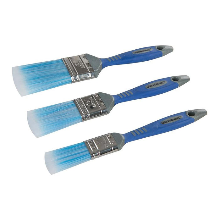 Silverline No-Loss Synthetic Paint Brush Set 3pce 3pce