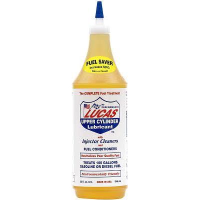 2 x Lucas Oil Fuel Treatment Upper Cylinder Lubricant Injector Cleaner 1 Litre 10003