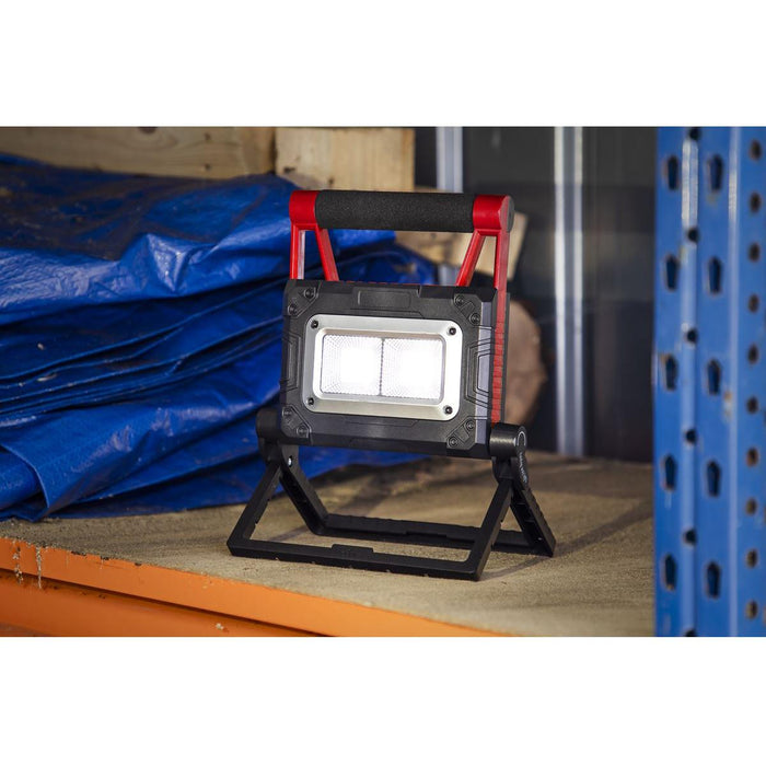 Sealey Rechargeable Solar Powered Portable Floodlight 15W COB LED LEDFL15WS Sealey - Town Tools 
