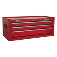 Sealey Mid-Box 3 Drawer with Ball-Bearing Slides Red AP223